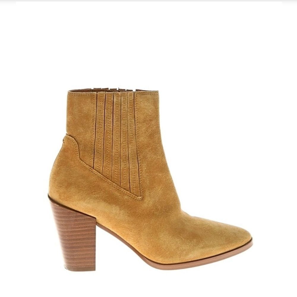 Rag & Bone Camel Suede Block Heel Ankle Boots | Women's US 9| NWOT